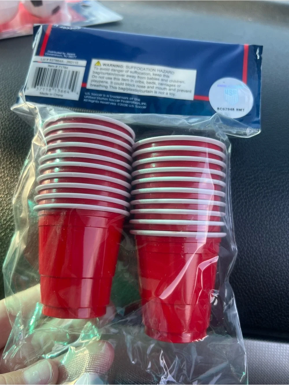 FIFA WORLD CUP table tennis balls and Shot Glass  Activity Set